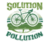 Polution Solution Umweltschutz Radfahren