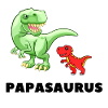 Papa Father Birth Paternity Papasaurus