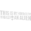 human costume alien quote
