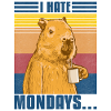 Capybara i hate Mondays
