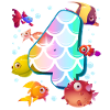 4e anniversaire | Rainbow Fish Anniversaire |