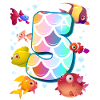 5e anniversaire | Rainbow Fish Anniversaire |