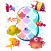 8e anniversaire | Rainbow Fish Anniversaire |
