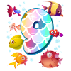 9e anniversaire | Rainbow Fish Anniversaire |