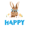 Hipster Joyeuses Pâques