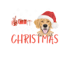 Golden Retriever Merry Christmas