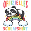 Offizielles Schlafshirt Schlafen Panda