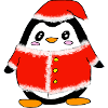 Pinguin Weihnachtsmann