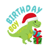 Christmas December Dinosaur Birthday