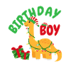 Christmas December Dinosaur Birthday