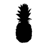Silhouette d’ananas