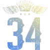 34 Number crown