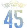 45 Number crown
