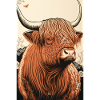 Highland cattle ukiyo