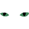Mysterious cat eyes - dark green