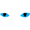 Mysterious cat eyes - light blue
