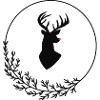 Hirsch mit roter Nase