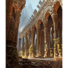 Mythologie grecque Temple Ruines Grèce