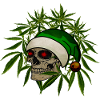 Skull Hemp Christmas Gnome Hat dark