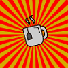 Sunburst Tea red yellow-Sunrise Teacup