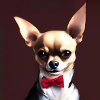 Chihuahua mit Querbinder