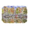 Amsterdam Pays-Bas Aquarelle Dessin