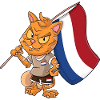 Netherlands Fan Cat