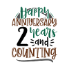 Buon anniversario 2 anni e conteggio 2 °