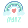 Ayaz Name Rainbow Baby