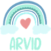 Arvid Name Rainbow Baby