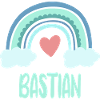 Bastian Name Rainbow Baby