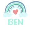 Ben Navn Rainbow Baby