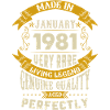 Janvier 1981 Millésime anniversaire