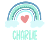 Charlie Name Rainbow Baby