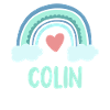 Colin Name Rainbow Baby