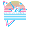 Beach volleyball player retro