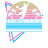Beach Handball Player Retro