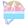 Beach Tennis Player Retro