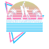 Beach Basketball Player Retro