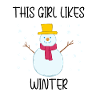 Mädchen mag gemütliche Wintersaison,