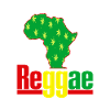 Afrika Reggae Karte mit Hanfblättern