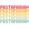 Rainbow Font Stack Pattern