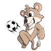 Leo plays football footballer