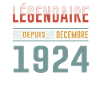Légendaire Depuis Décembre 1924 Anniversaire