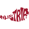 Austria Map Typography