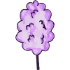 Barbe à papa violet