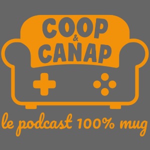 "Le Podcast 100% mug" - logo orange