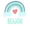 Elijah Nom Rainbow Baby