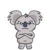 Koala Koalabär Schichtarbeiter Nachtschicht