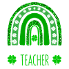 Une joyeuse enseignante préscolaire Saint-Patrick